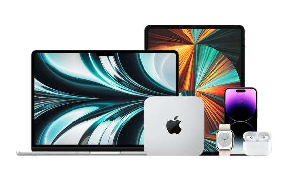 Apple computers and tablets