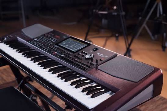 Korg Pa1000 keyboard with tilting TouchView display