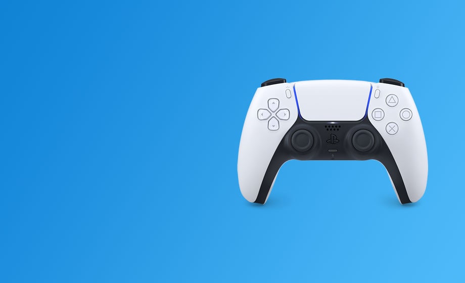 White PlayStation controller